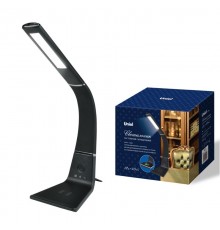 Светильник настольный TLD-565 Black/LED/360Lm/3000-6000K/Dimmer/WR 12W сенсор диммер беспроводное зарядное устройство черн  UL-00006472  Uniel
