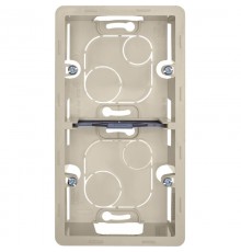 Inspiria Слоновая кость Коробка накладного монтажа 2-местная О/У  673991  Legrand