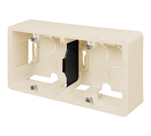 Inspiria Слоновая кость Коробка накладного монтажа 2-местная О/У  673991  Legrand
