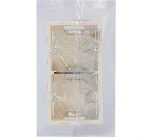 Inspiria Слоновая кость Коробка накладного монтажа 2-местная О/У  673991  Legrand