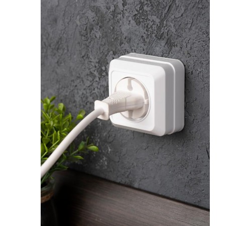 Рим Розетка 1-местная 10А без заземления белая EKF  ENR10-022-10  EKF