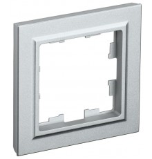 BRITE Рамка 1-ая РУ-1-БрА алюминий  BR-M12-K47  IEK