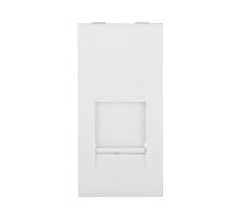 Накладка для розетки телефонной, компьютерной RJ, 45х22,5 мм (белый) LK45  853104  Ecoplast