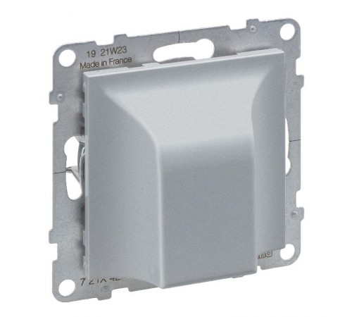 SUNO Вывод кабеля с лицевой панелью. Без клемм. Цвет "Алюминий"  721342  Legrand