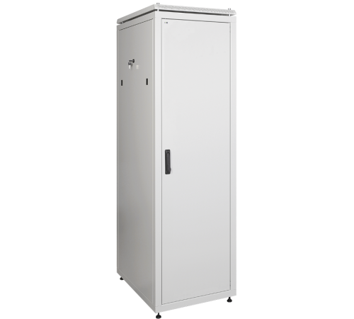 Шкаф сетевой 19" LINEA N 24U 600х1000 мм металлическая передняя дверь серый  LN35-24U61-M  ITK