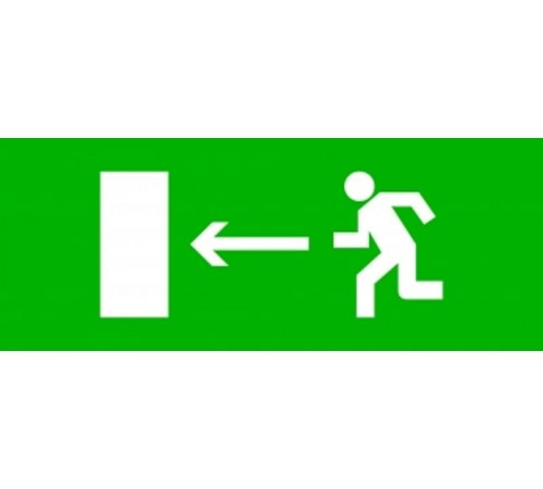 Пиктограмма "Направление налево" 320х120мм (для EXIT, SAFEWAY-40)  pkal-01-03  EKF