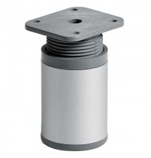 Ножка алюм.круглая, регулир.сверху, D40х60 мм, мат.хром - накл.   127483  Tech-KREP