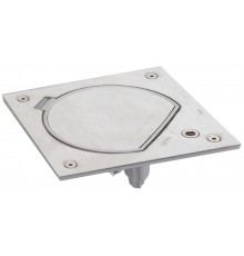 Simon Connect Влагостойкая основа с замком на 1 механизм K45 (пустышка), IP66, сталь  KSE0SEC-23-72  Simon