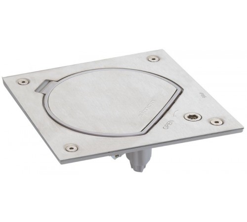 Simon Connect Влагостойкая основа с замком на 1 механизм K45 (пустышка), IP66, сталь  KSE0SEC-23-72  Simon