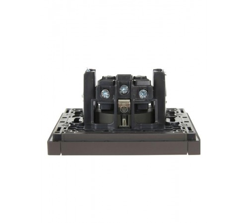 FORTE&PIANO Розетка с заземлением в/к 16А FP316 серый  FP-R11-16-K03  IEK