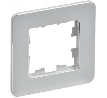 BRITE Рамка 1-ая РУ-1-1-Бр металл алюминий RE  BR-M12-M-01-K47  IEK