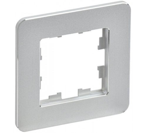 BRITE Рамка 1-ая РУ-1-1-Бр металл алюминий RE  BR-M12-M-01-K47  IEK