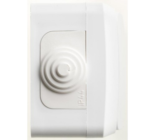 Этюд Белый О/У Переключатель 1-клавишный IP44 сх.6  BA10-046B  SE