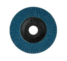 Круг лепестковый торцевой, циркониевый, P120, 125х22,2мм INOX  KR-90-0017-1  Kranz