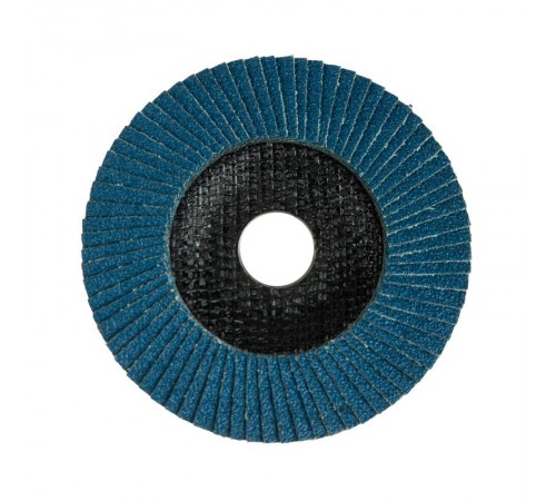 Круг лепестковый торцевой, циркониевый, P120, 125х22,2мм INOX  KR-90-0017-1  Kranz