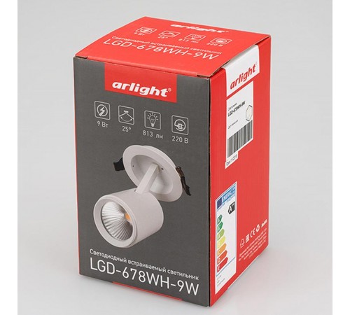 Светильник LGD-678WH-9W White 25deg  022243  Arlight