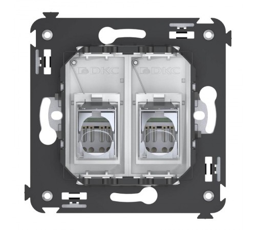 Розетка RJ-45 в стену, 5e двойная экранированная, "Avanti", "Белое облако" (замена на 4400764)  4400364  DKC