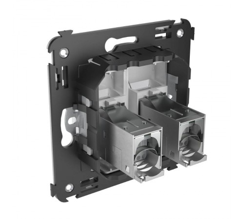 Розетка RJ-45 в стену, 5e двойная экранированная, "Avanti", "Белое облако" (замена на 4400764)  4400364  DKC