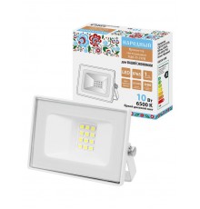 Прожектор СДО-05-010 10 Вт, 800 лм, 6500 К, 220-240 В, IP65, белый, Народный  SQ0336-0308  TDM