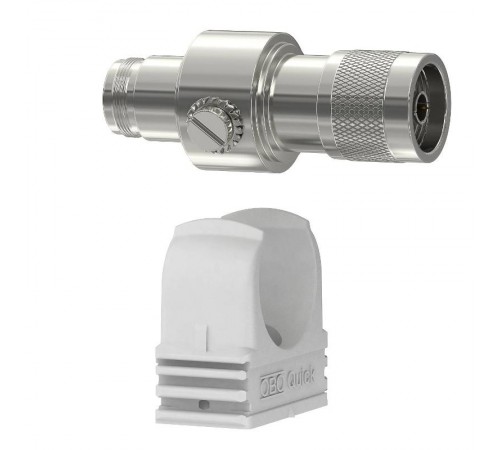 Устройства защиты от импульсных перенапряжений УЗИП для коаксиального кабеля (тип разъема N), 130 В (DS-N M/W)  5093996  OBO Bettermann