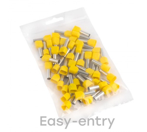 Наконечник штыревой втулочный изолированный НШвИ(2) 6,0-14 (50шт.) EKF PROxima  nhvi2-6.0-14  EKF