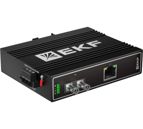 Медиаконвертер 10/100/1000Base-TX в 1000Base-X, разъем ST, двойное одномодовое оптоволокно, 1550нм TSX TSX-MC1-1GX1GT-STEKF