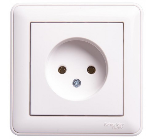 W59 Белый Розетка без заземления без шторок, 16А (в сборе)  RS16-153-18  SE