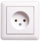 W59 Белый Розетка без заземления без шторок, 16А (в сборе)  RS16-153-18  SE