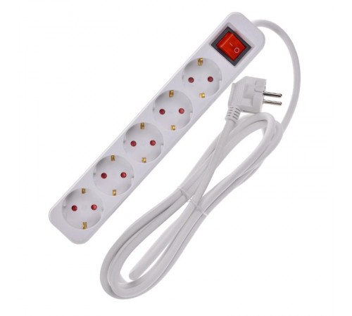 UMA Удлинитель У05К 5 мест 2P+PE 3м 3х1,5мм2 16А белый   UM-YP10-16-05-03-ZK-K01  IEK