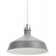 Светильник подвесной PL2 GR/SN металл, E27, max 60W, d300 мм, шагрень серый/сатин никель  Б0037433  ЭРА
