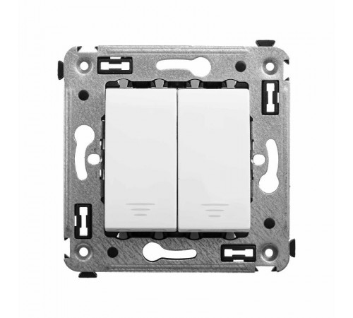 Кнопка двухклавишная в стену, "Avanti", "Белое облако"  4400154  DKC