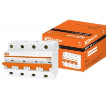 Выключатель автоматический четырехполюсный ВА47-100 80А C 10кА  SQ0207-0087  TDM