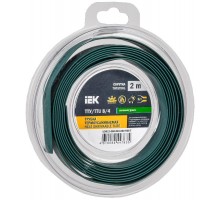 Трубка термоусадочная ТТУ нг-LS 8/4 зеленая (2м/упак) IEK  UDR12-008-004-002-K06-T  IEK