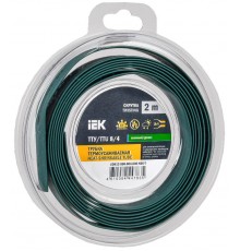 Трубка термоусадочная ТТУ нг-LS 8/4 зеленая (2м/упак) IEK  UDR12-008-004-002-K06-T  IEK
