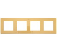 Simon 24 Золото Рамка 4-ая  2400640-066  Simon