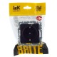 BRITE Розетка с заземлением со шторками 16А РС14-1-0-БрЧ черный  BR-R14-16-K02  IEK