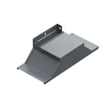 Крышка-ответвитель вертикальный боковой к лотку 150х80, толщ. 1,0 мм, Сендзимир цинк, 086208  КОВБ-150х80-1,0-СЦ   Ostec