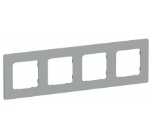 FLITE Classic Рамка 4-ая РУ-4-К-ФлС серый  FI-M42-32-20-K03  IEK