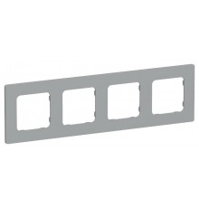 FLITE Classic Рамка 4-ая РУ-4-К-ФлС серый  FI-M42-32-20-K03  IEK
