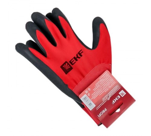 Перчатки рабочие PROFI с рельефным латексным покрытием (15 класс, 10 разм) EKF Expert  pe15nl-10-proxima  EKF