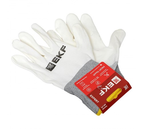 Перчатки рабочие PROFI Touch для чистовых работ (15 класс, 8 размер)  pe15pm-8-exp  EKF