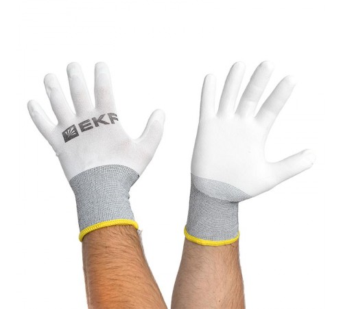 Перчатки рабочие PROFI Touch для чистовых работ (15 класс, 8 размер)  pe15pm-8-exp  EKF