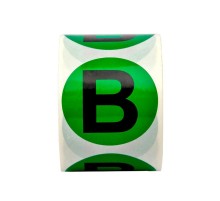 Маркировка шин DKC в рулоне, 20мм, В, зеленый  SL-D20-B-GN  DKC