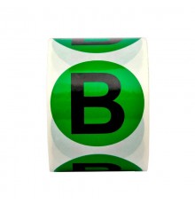 Маркировка шин DKC в рулоне, 20мм, В, зеленый  SL-D20-B-GN  DKC