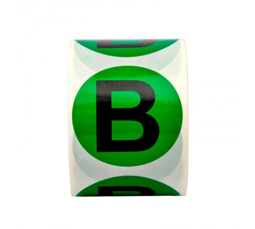 Маркировка шин DKC, 40мм, В, зеленый  SL-D40-B-GN  DKC