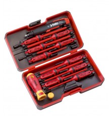 Набор стержней диэл. и рукоятка E-SMART с универсальным ключом для ящиков в кейсе, 14 шт  06391316  Felo