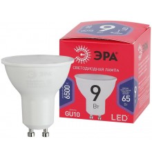 Лампа светодиодная ЭКО LED MR16-9W-865-GU10 R (диод, софит, 9Вт, хол, GU10)  Б0045352  ЭРА
