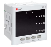 Многофункциональный измерительный прибор SM-Е с реле на панель 96х96 (квадратный вырез)  (без поверки)sm-963erEKF