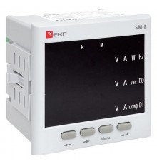 Многофункциональный измерительный прибор SM-Е с реле на панель 96х96 (квадратный вырез)  (без поверки)sm-963erEKF