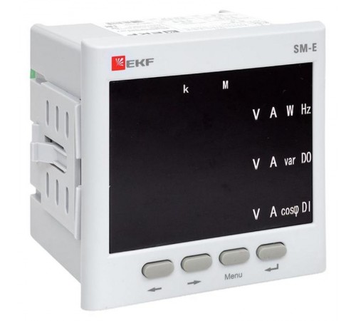 Многофункциональный измерительный прибор SM-Е с реле на панель 96х96 (квадратный вырез)  (без поверки)sm-963erEKF